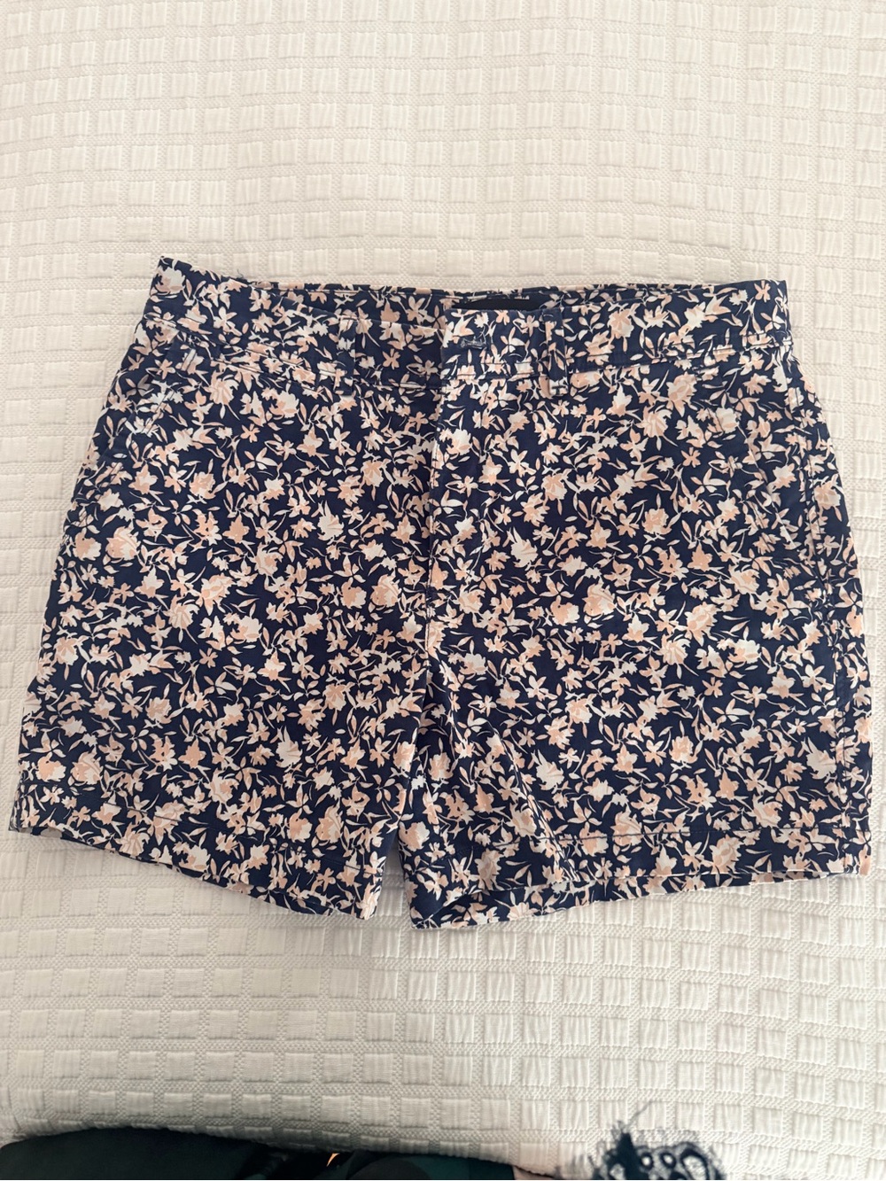 Banana Republic Navy Floral Bermuda Shorts
